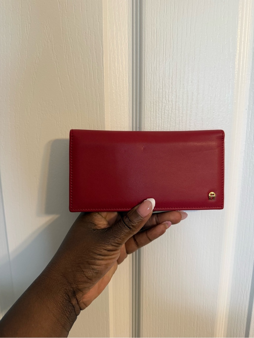 Etienne Aigner Red Leather Wallet